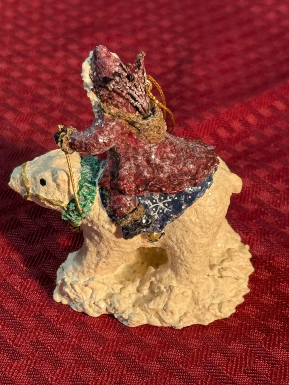 Belsnickle 2000 Linda Lindquist Baldwin Ltd Ed Santa riding a Polar Bear